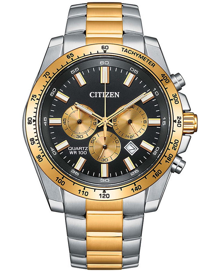 Часы Citizen Chronograph AN8234-58E — мужские, черный