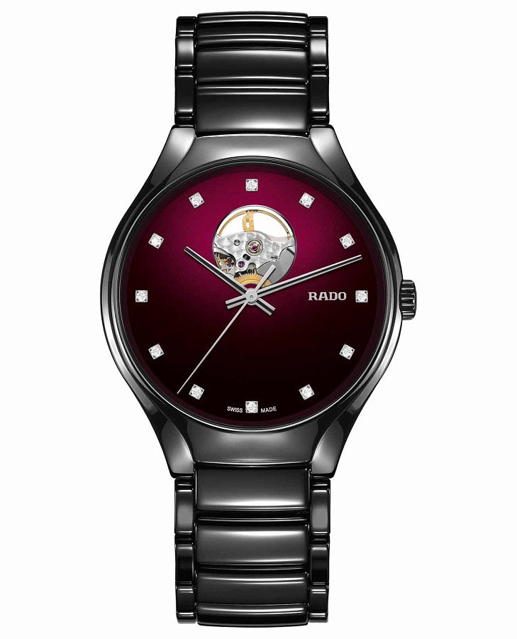 Часы Rado True Secret Diamonds R27107742 — женские, бордовый