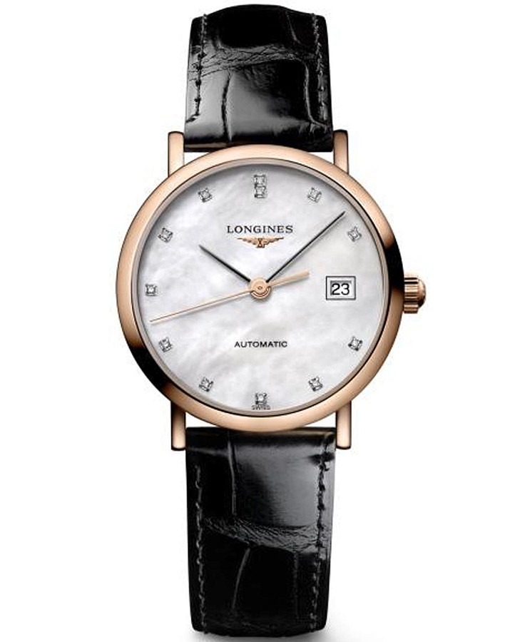 Часы Longines Elegant Collection L4.378.8.87.4 — женские, перламутровый