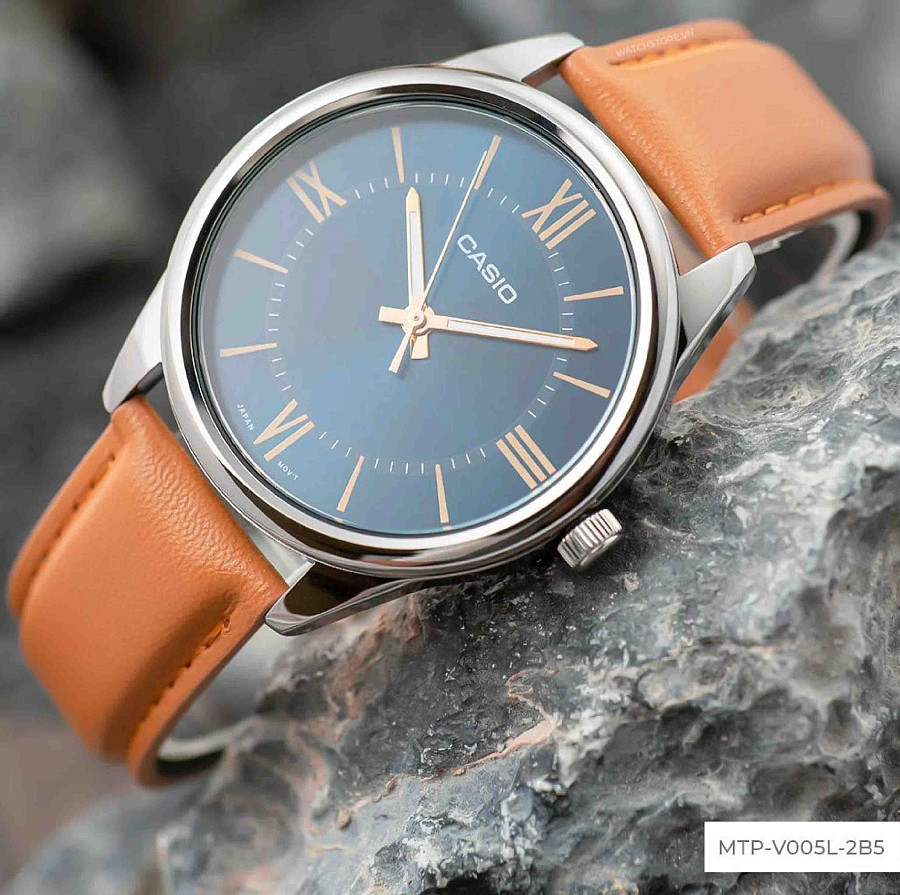 Часы Casio Collection MTP-V005L-2B5UDF (MTP-V005L-2B5) — Япония, кварцевые