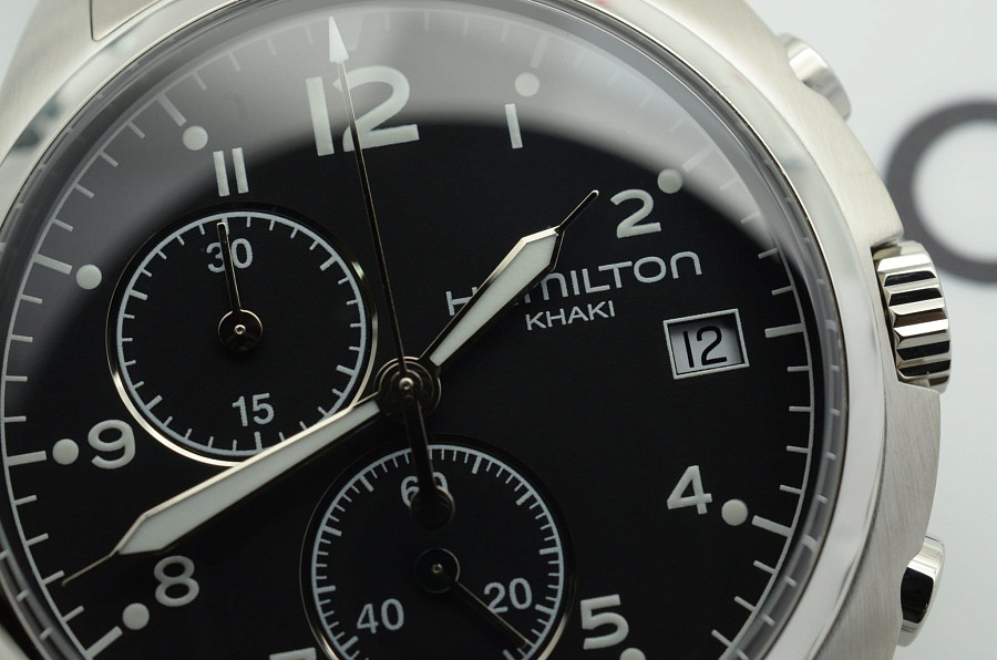 Часы Hamilton Khaki Aviation Pilot Pioneer Chrono H76512133 — сталь, Швейцария