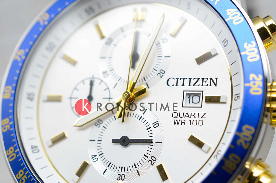 Часы Citizen Chronograph AN3686-53A — нержавеющая сталь с ip-покрытием, мужские