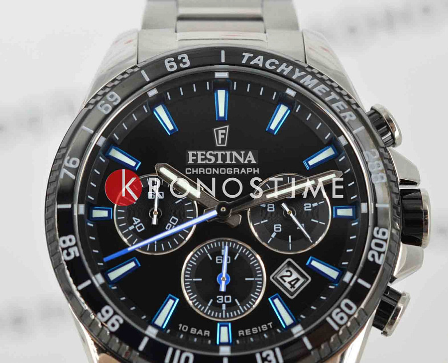 Часы Festina Timeless Chrono F20560/5 — нержавеющая сталь, мужские