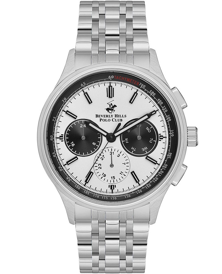 Часы Beverly Hills Polo Club BP3556X.330 — мужские, серебристый