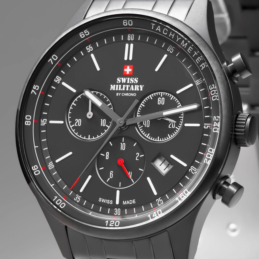 Часы Swiss Military by Chrono SM34081.04 — сталь металл, Швейцария