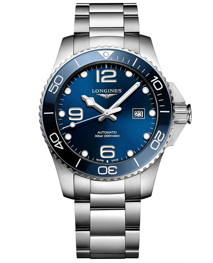 Часы Longines HydroConquest L3.782.4.96.6 — мужские, синий
