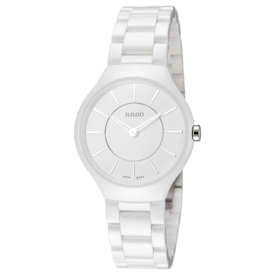 Часы Rado True Thinline R27958112 — высокотехнологичная керамика, женские