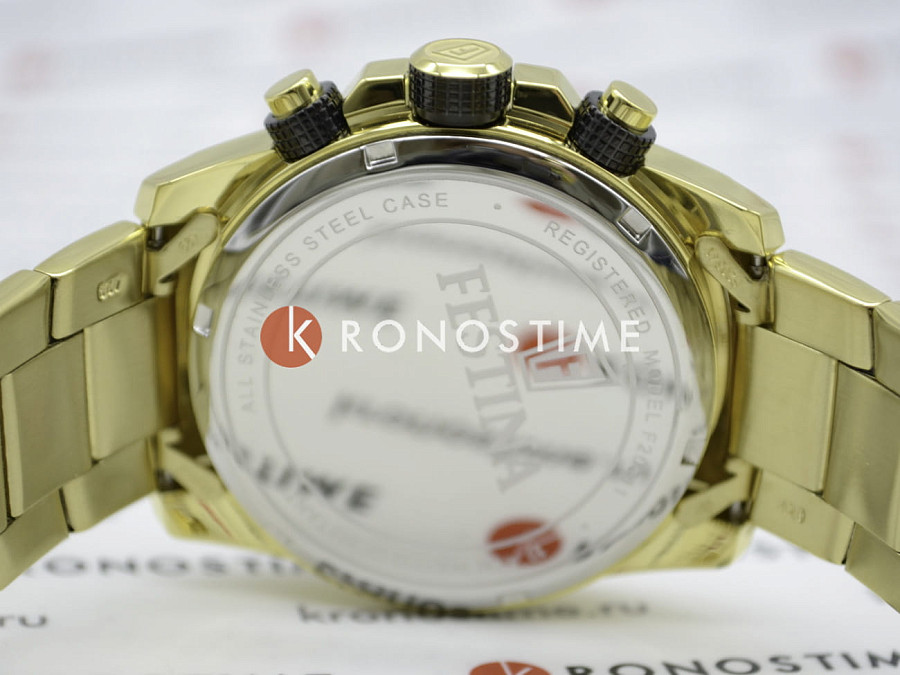 Часы Festina Chrono Sport F20541/4 — мужские, сталь c pvd покрытием