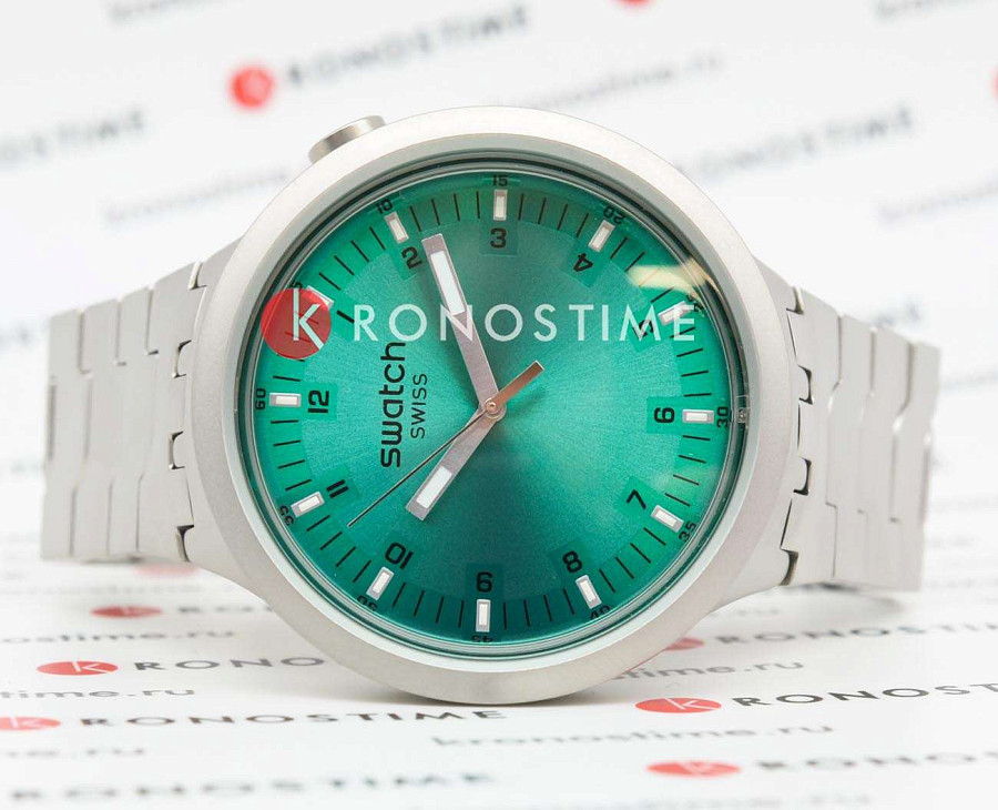Часы Swatch Big Bold Irony Standard SB07S100G — кварцевые, металл сталь