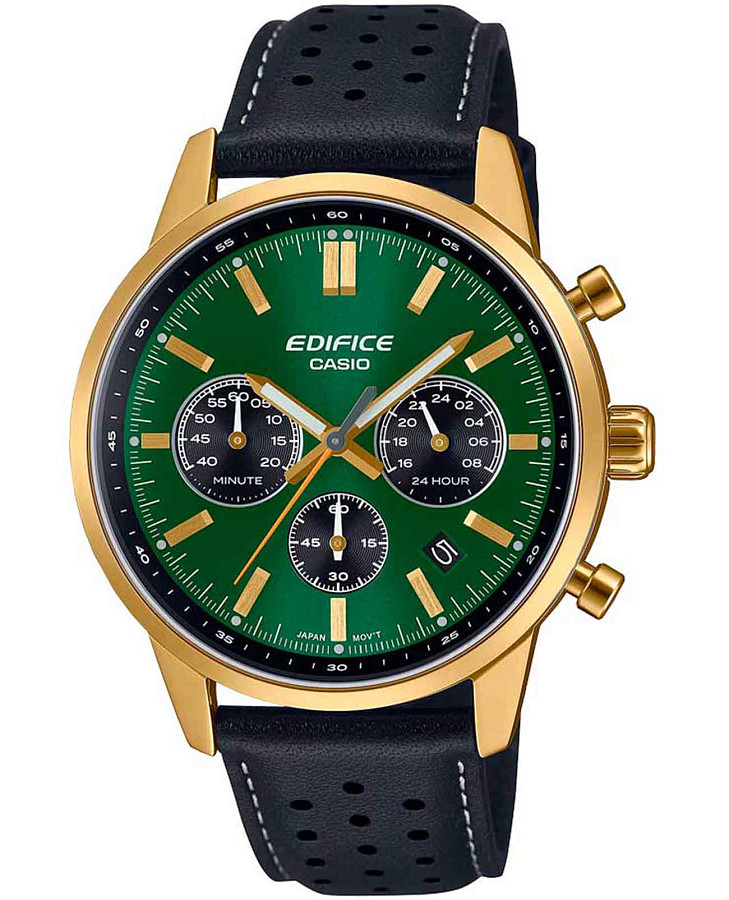 Часы Casio Edifice EFR-575CL-3A — мужские, зеленый