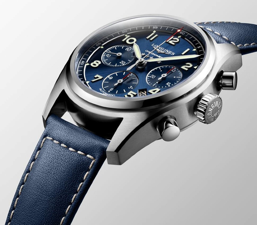 Часы Longines Spirit L3.820.4.93.3 — кожаный, мужские