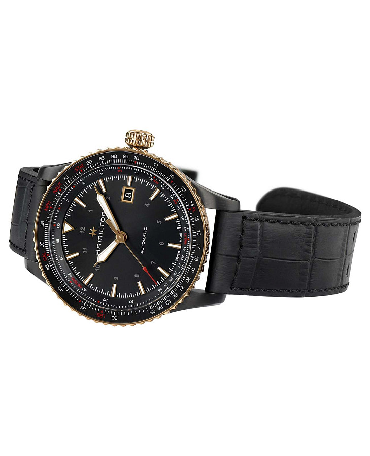 Часы Hamilton Khaki Aviation Converter H76635730 — мужские, черный