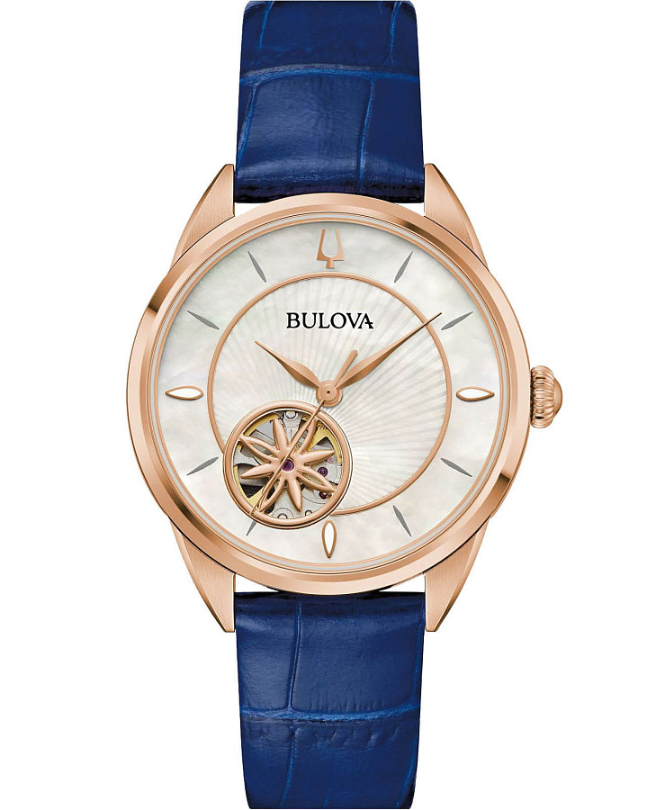 Часы Bulova Automatic Ladies 97L180 — женские, перламутровый