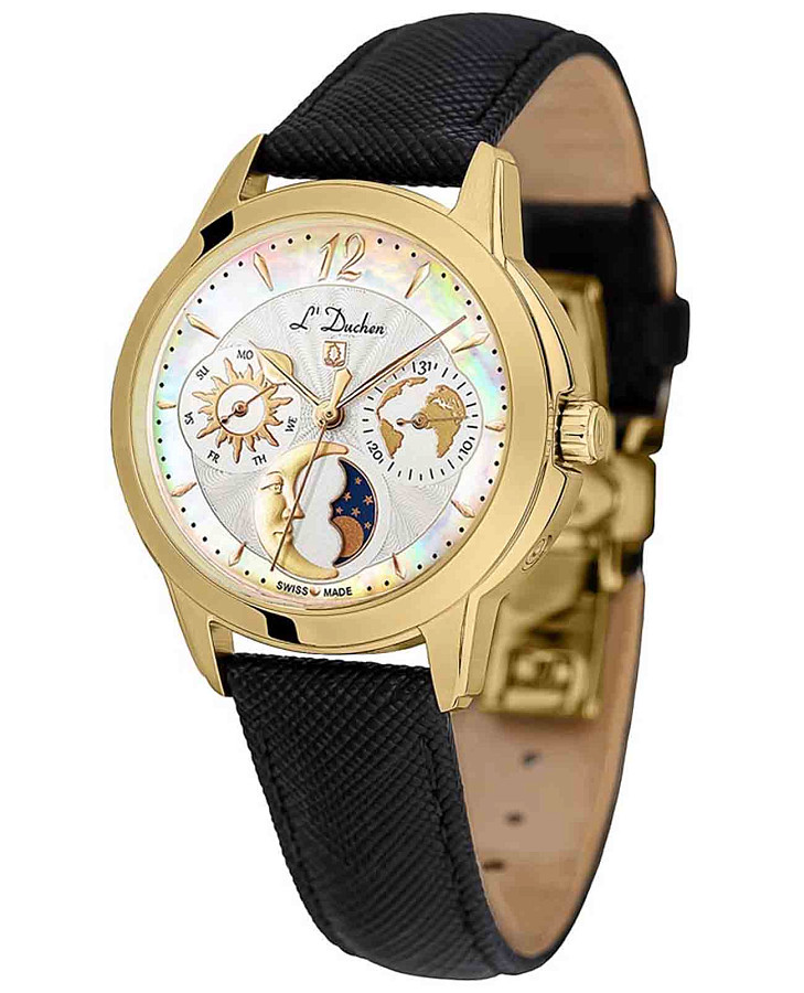 Часы L'Duchen Celeste D 857.21.33 — кварцевые, металл сталь