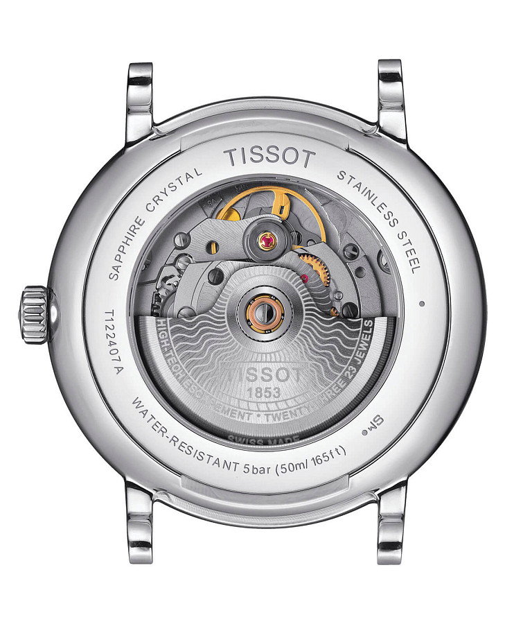 Часы Tissot Carson Premium Powermatic 80 T122.407.11.033.00 — серебристый, сталь металл