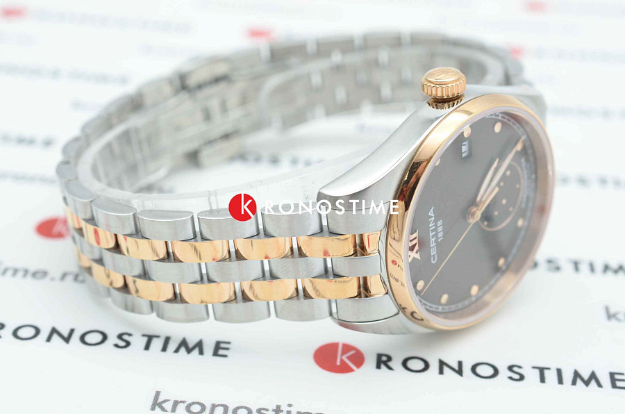 Часы Certina DS-8 Lady Moon Phase C033.257.22.088.00 — женские, двухцветный