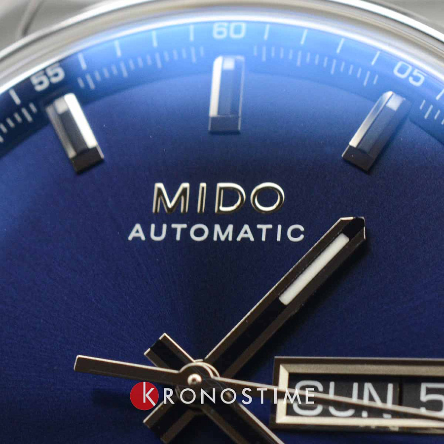 Часы Mido Commander Datoday M021.430.11.041.00 — мужские, нержавеющая сталь