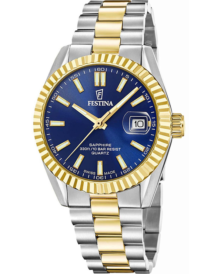 Часы Festina Swiss Made F20085/B — мужские, синий