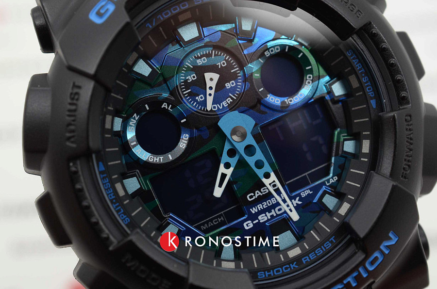 Часы Casio G-Shock GA-100CB-1ADR (GA-100CB-1A) — мужские, черный