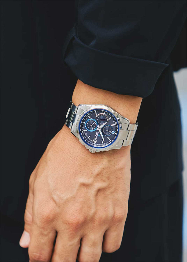 Часы Casio Oceanus OCW-T2600-1A — кварцевые, титан