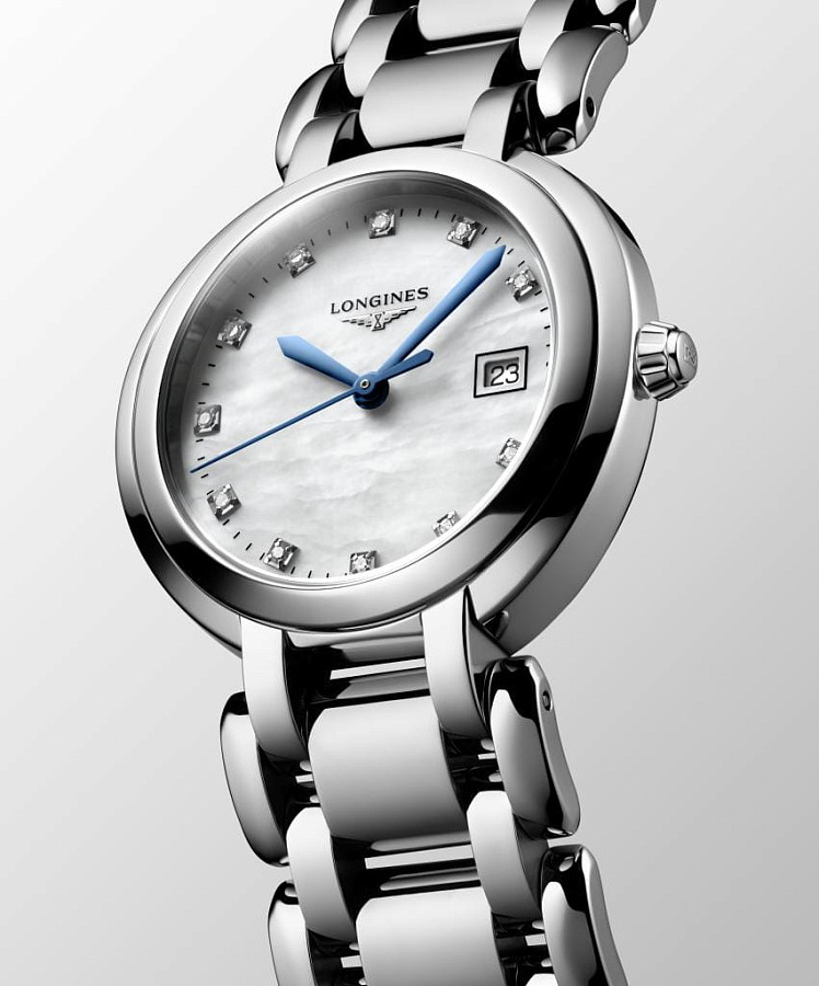 Часы Longines PrimaLuna L8.122.4.87.6 — женские, серебристый