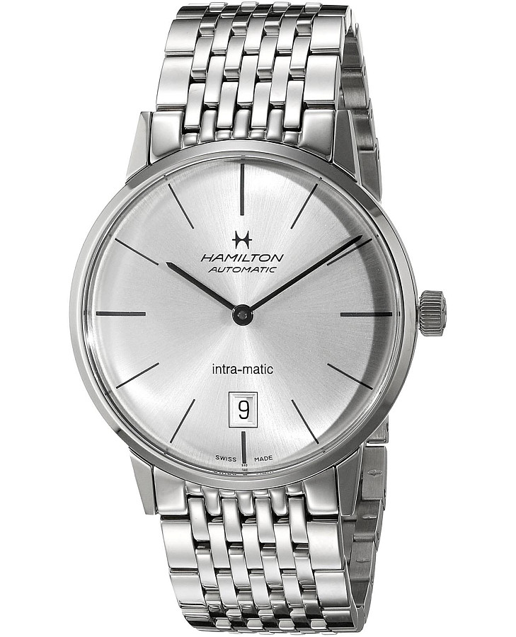 Часы Hamilton American Classic Intra-Matic Auto H38455151 — механические, сталь металл