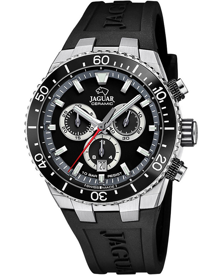 Часы Jaguar Ceramic J1021/3 — мужские, черный