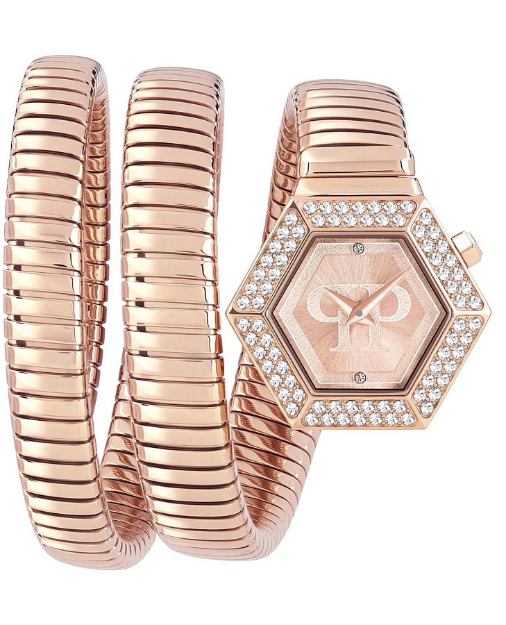 Часы Philipp Plein Snake Hexagon PWZAA0523 — женские, золотой