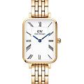 Шведские наручные часы Daniel Wellington Quadro Roman Numerals 5-Link Gold DW00100688