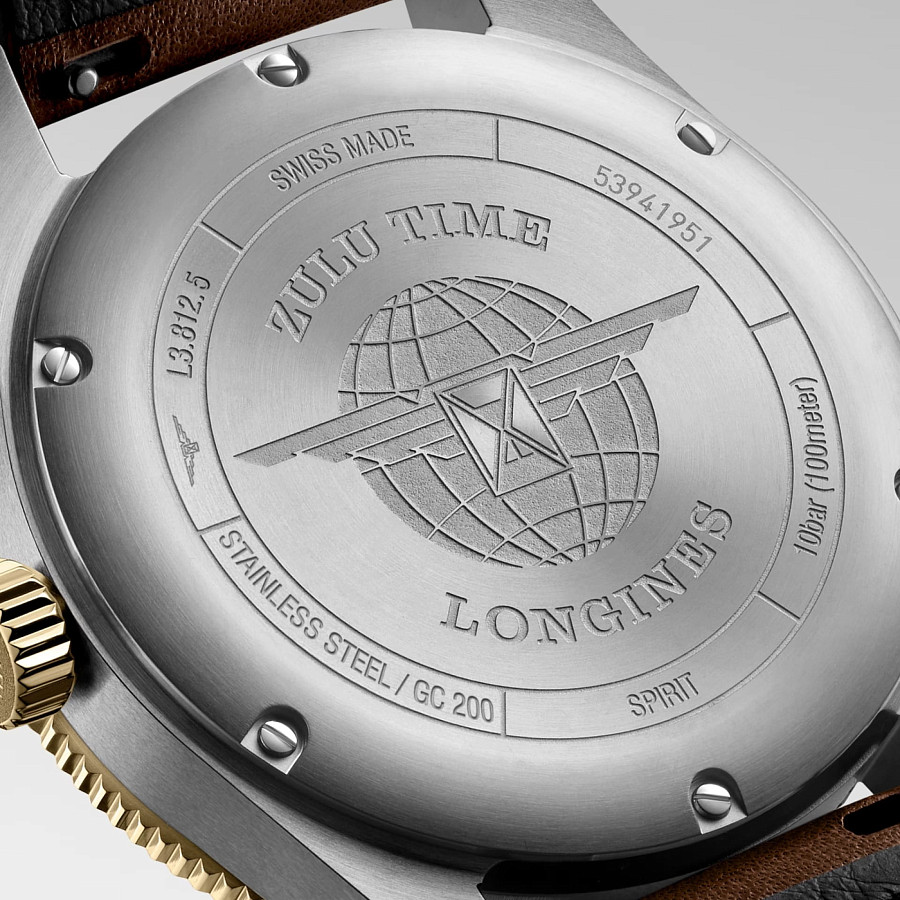 Часы Longines Spirit L3.812.5.53.2 — черный, сталь металл золото