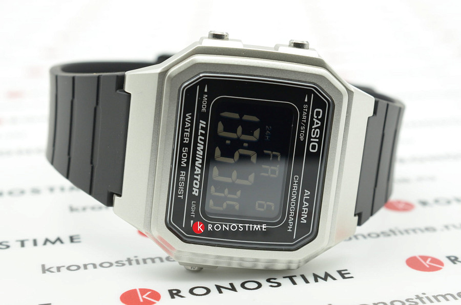 Часы Casio Standard Digital W-217HM-7BVEF (W-217HM-7B) — пластик, мужские, Япония