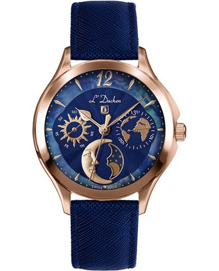 Часы L'Duchen Celeste D 857.43.37 — женские, синий