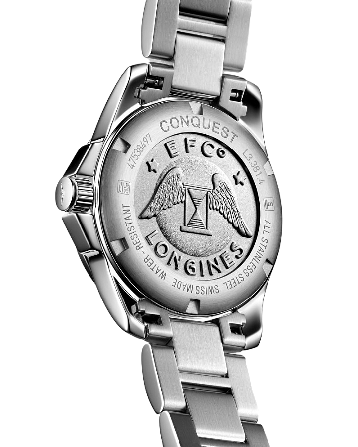 Часы Longines Conquest L3.381.4.97.6 — кварцевые, металл сталь