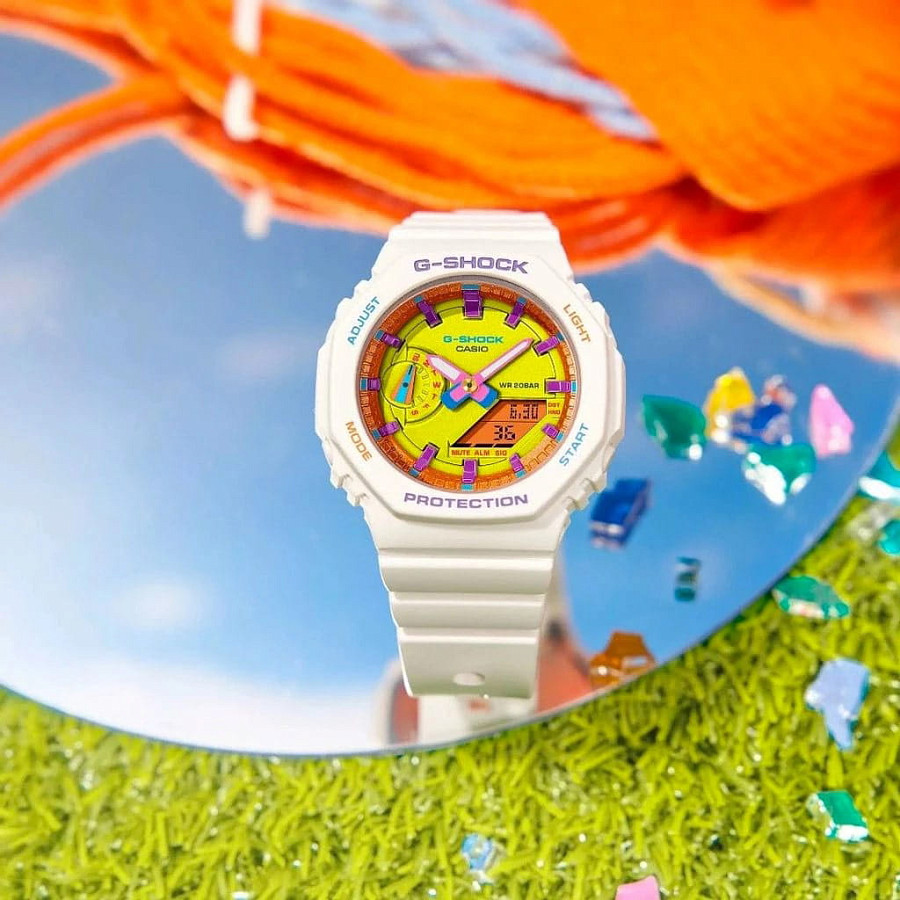 Часы Casio G-Shock GMA-S2100BS-7ADR (GMA-S2100BS-7A) — пластик, женские