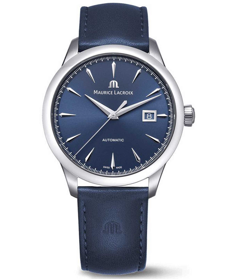 Часы Maurice Lacroix 1975 756008-SS001-430-4 — мужские, синий