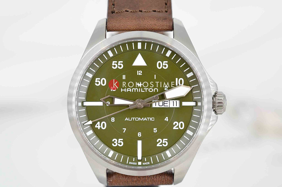 Часы Hamilton Khaki Aviation Pilot Day Date Auto H64635560 — механические, сталь