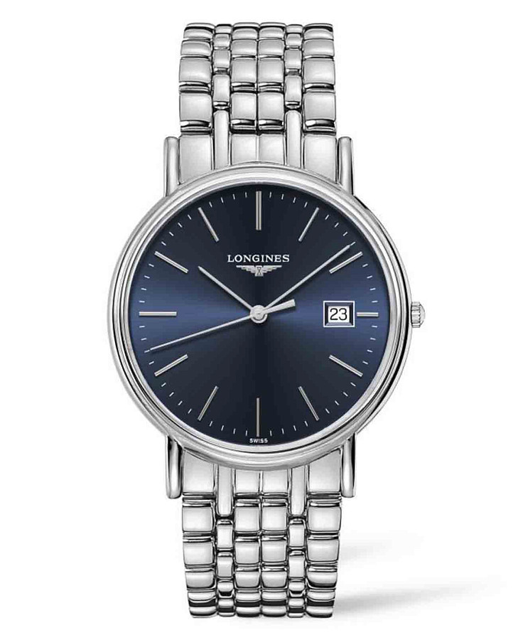 Часы Longines Presence L4.790.4.92.6 — мужские, синий