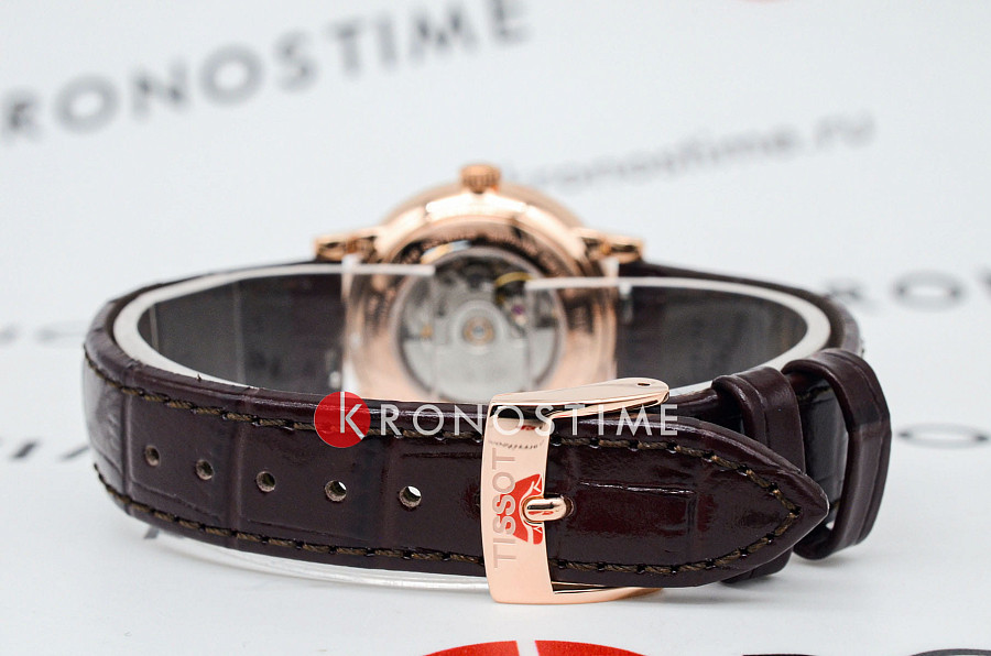 Часы Tissot Carson Automatic Lady T122.207.36.031.00 — кожаный, женские