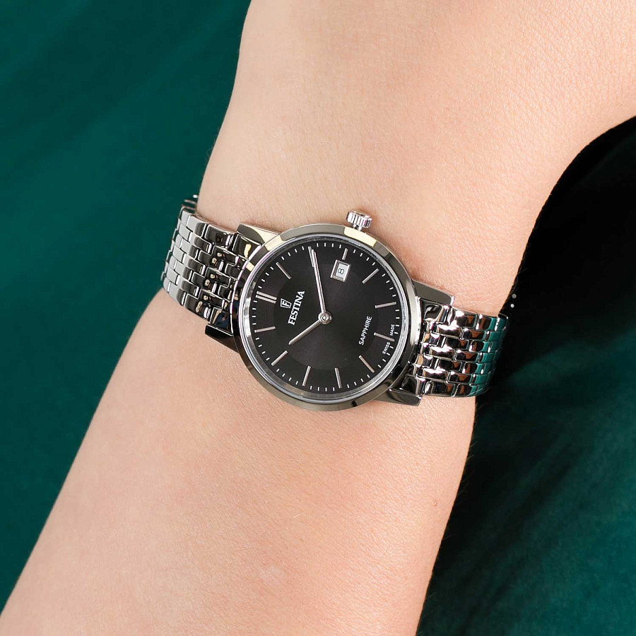 Часы Festina Swiss Made F20019/3 — кварцевые, сталь металл