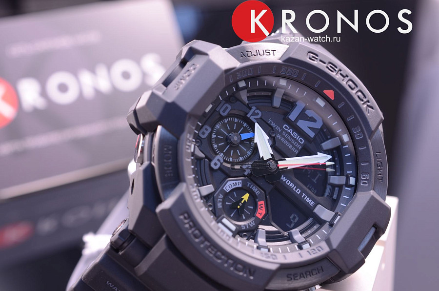 Часы Casio G-Shock GA-1100-1A1 — электронные, пластик