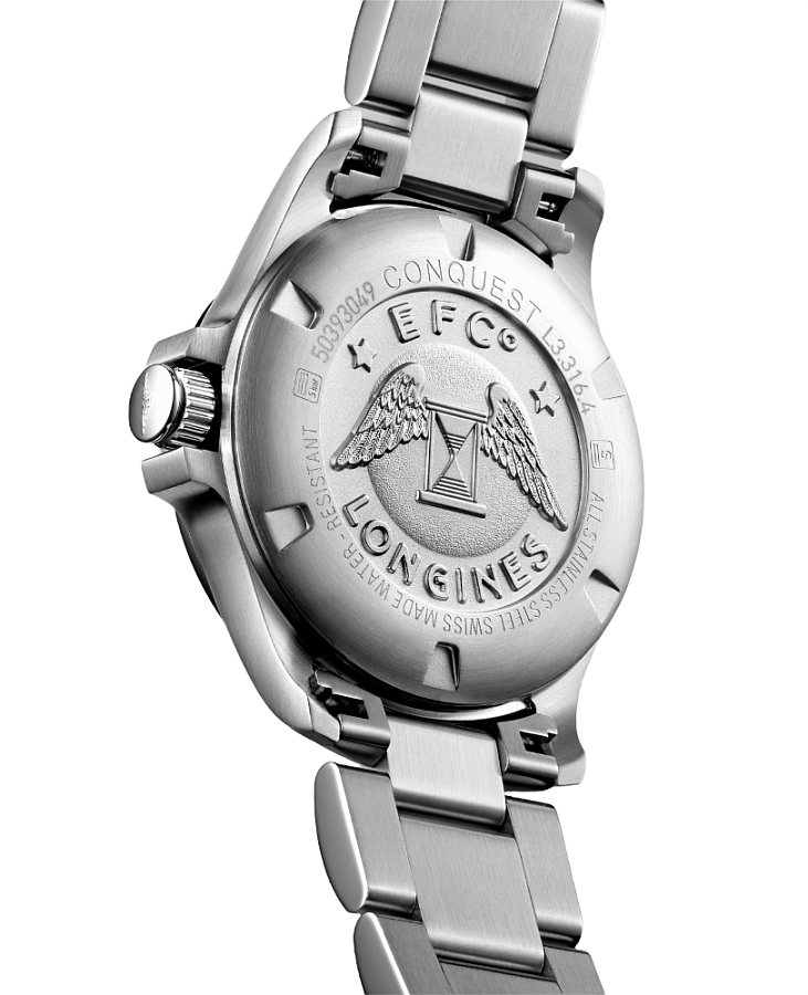 Часы Longines Conquest V.H.P. L3.316.4.76.6 — кварцевые, металл сталь