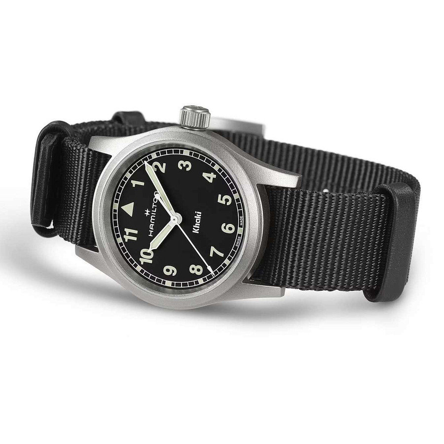 Часы Hamilton Khaki Field Quartz 33mm H69301430 — тканевый, мужские