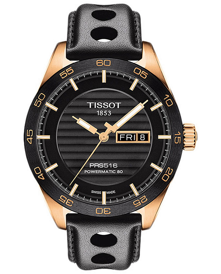 Часы Tissot PRS 516 Powermatic 80 T100.430.36.051.00 — мужские, черный