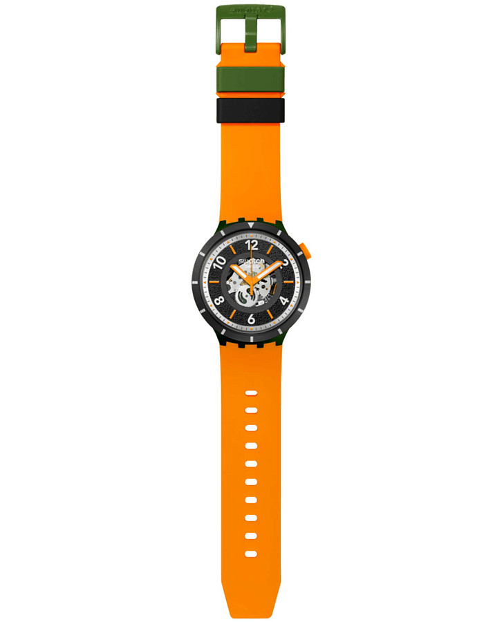 Часы Swatch Big Bold Bioceramic SB03G107 — черный, биокерамика