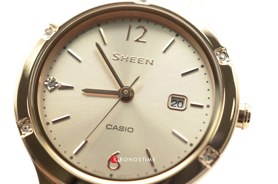 Часы Casio Sheen SHE-4533PG-4AUER — женские, сталь с ip покрытием