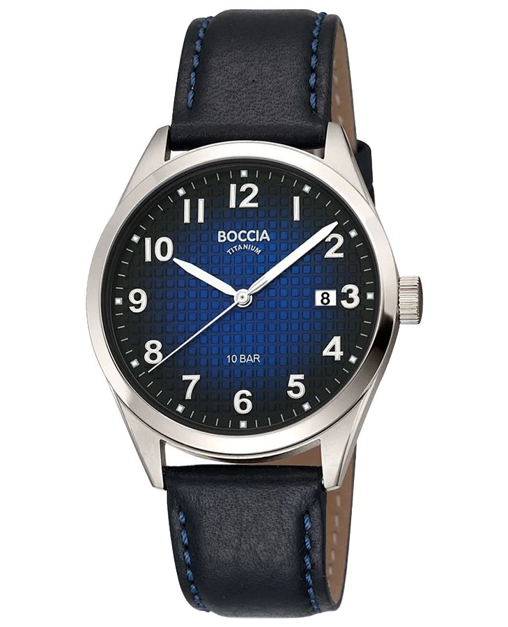 Часы Boccia Titanium 3682-02 — мужские, синий