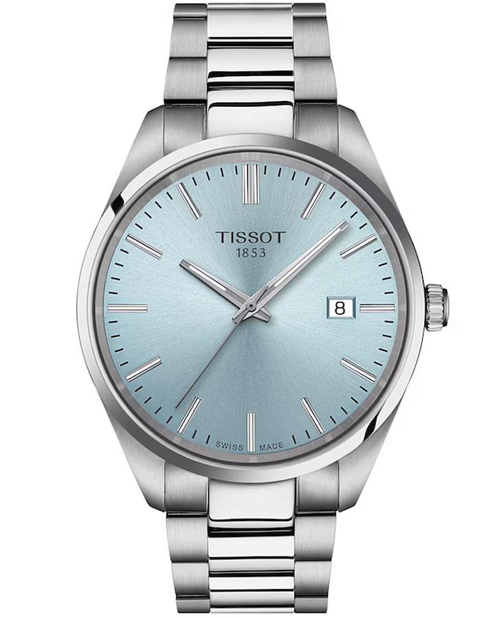 Часы Tissot PR 100 T150.410.11.351.00 — мужские, голубой