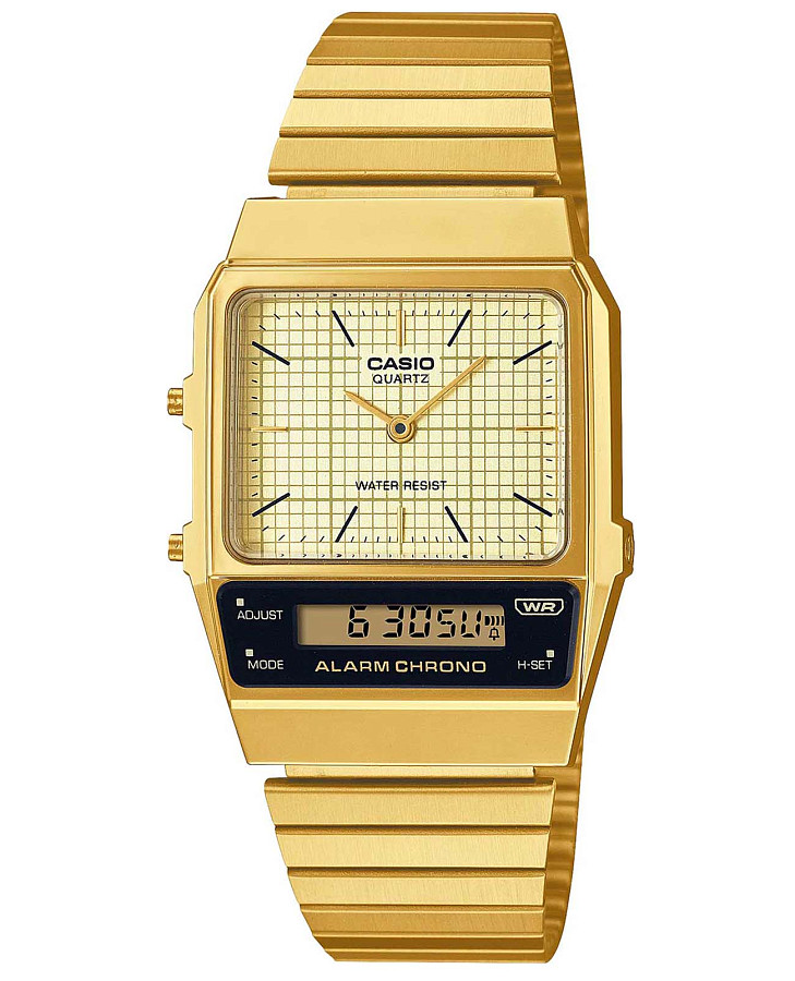 Часы Casio Vintage AQ-800EG-9ADF (AQ-800EG-9A) — женские, бежевый