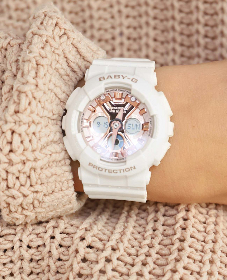 Часы Casio Baby-G BA-130-7A1DR (BA-130-7A1ER) — кварцевые, пластик