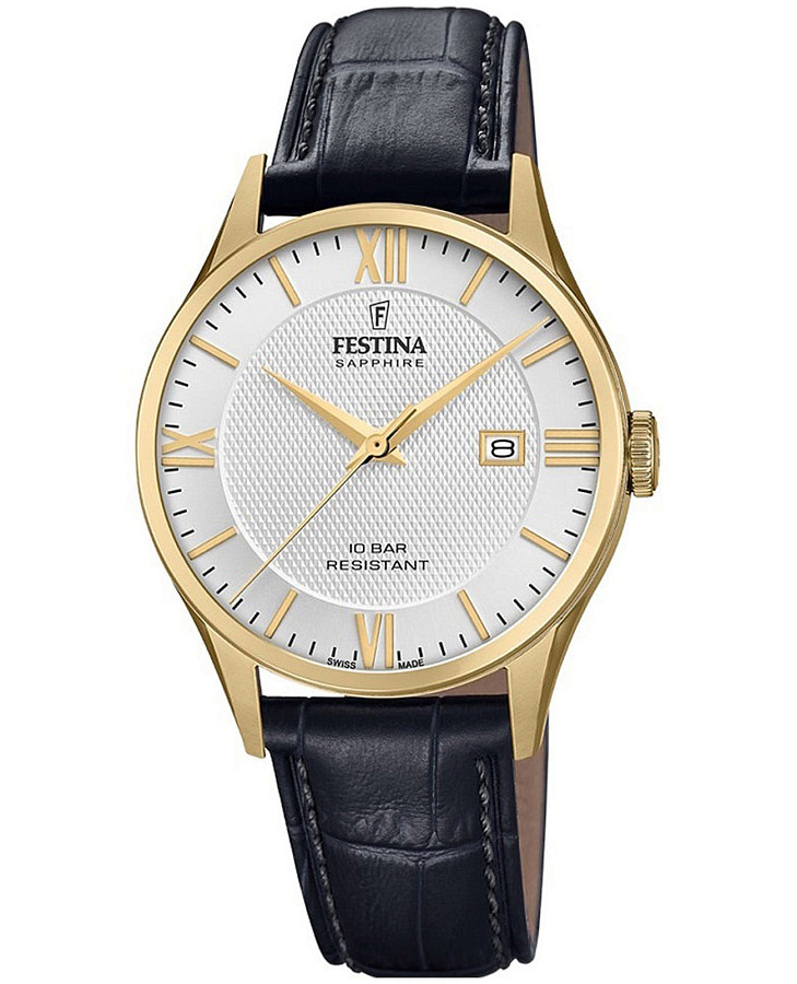 Часы Festina Classics F20010/2 — мужские, серебристый